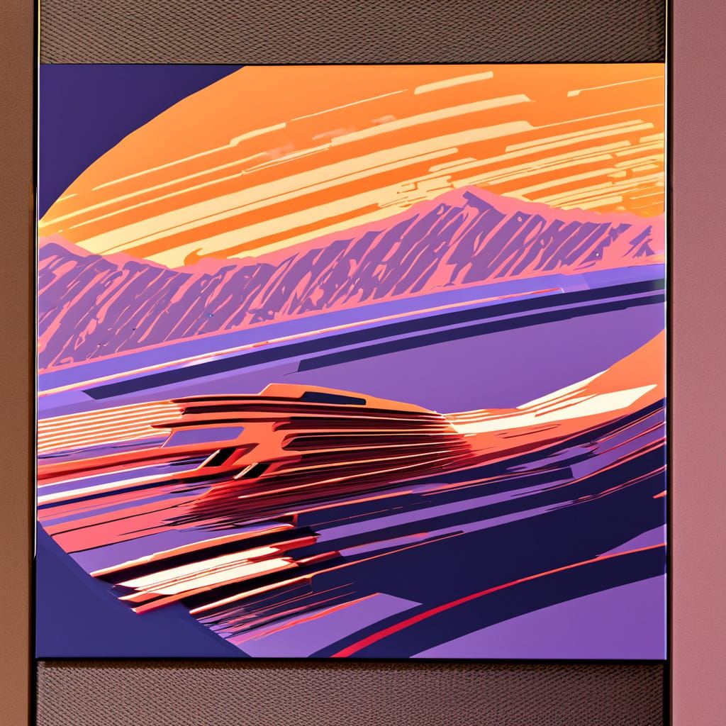 Sleek Mercedes Speeds Down Mountain Road in Vibrant Golden H...