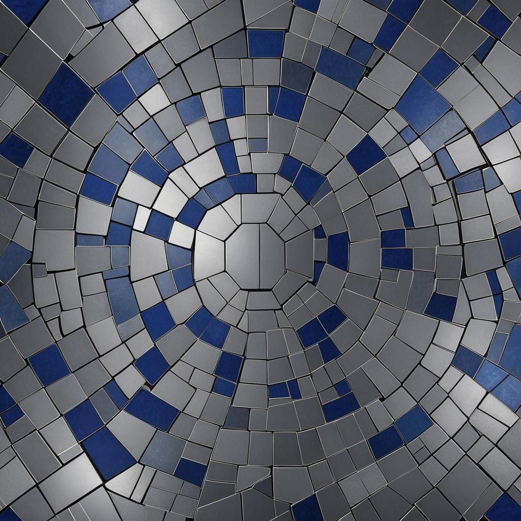 Octagon Grid Design in Detailed Matte Painting Style