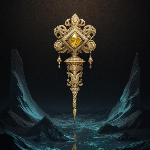 Deep-Sea Explorer Finds Ornate Scepter in Mariana Trench