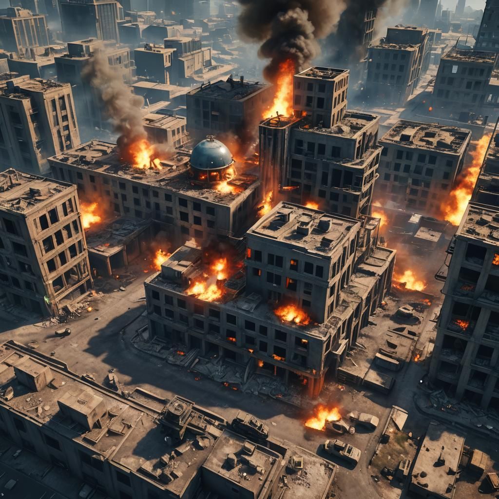 Los Santos Army Invasion in Hyper-Realistic 3D