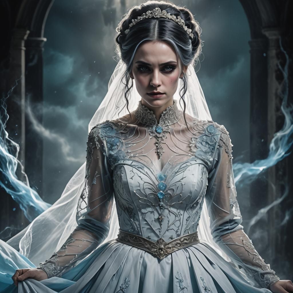 Gothic Fantasy Bride Portrait in Unreal Engine 5
