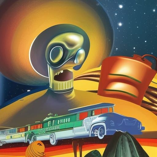 Juan Valdez in Space: A Hyperrealistic Coffee Scene