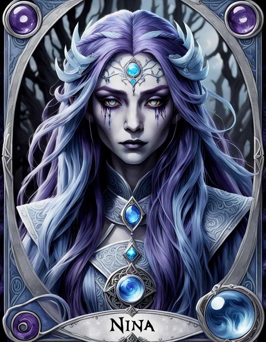 Tarot Card of Nina, Lady of Water