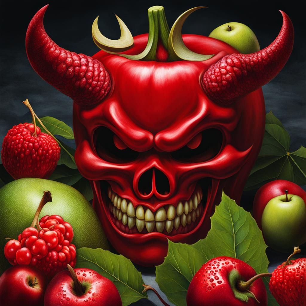 AI Generated Devil Fruit Digital Rendering