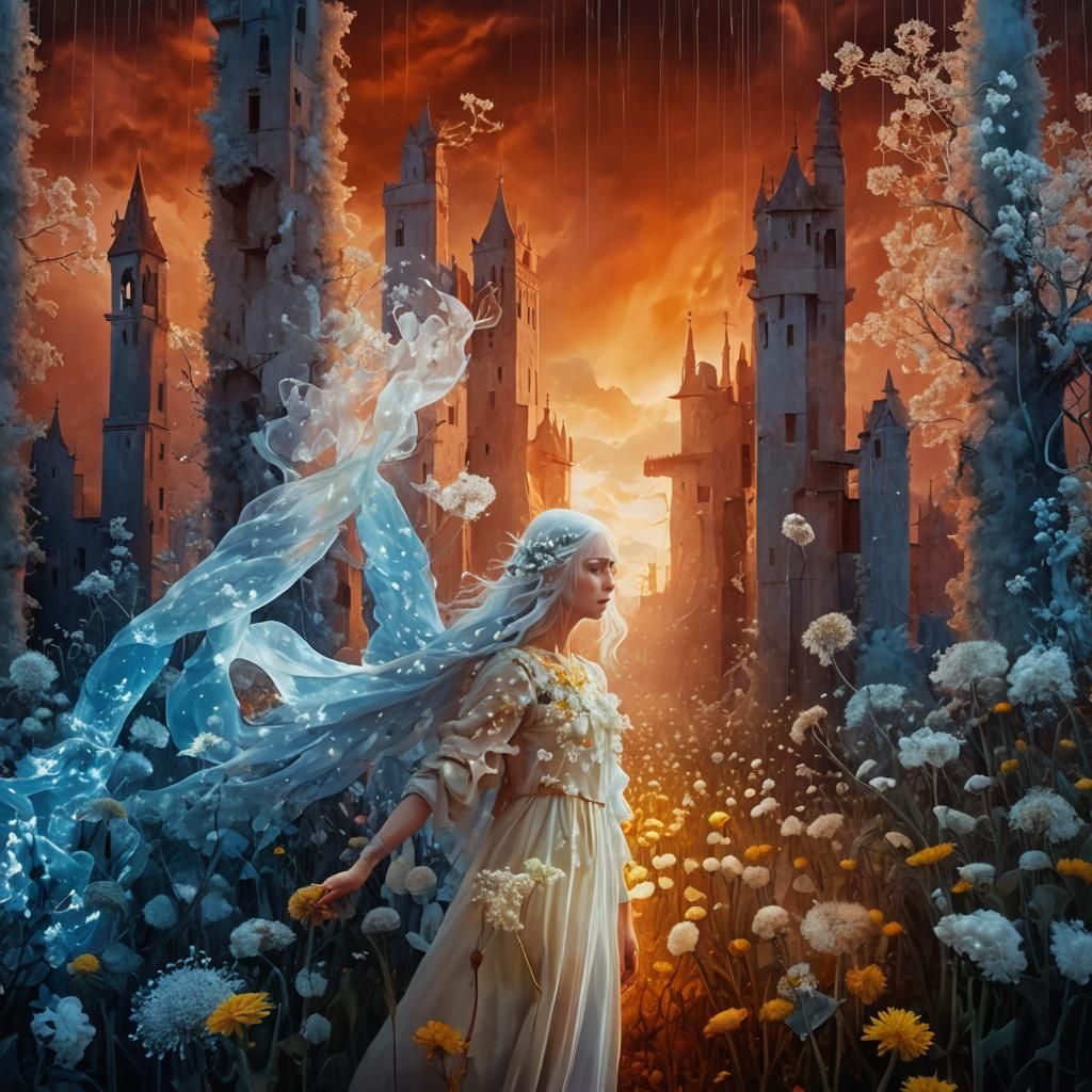 Ethereal Fairy in Surreal Dreamscape Photography