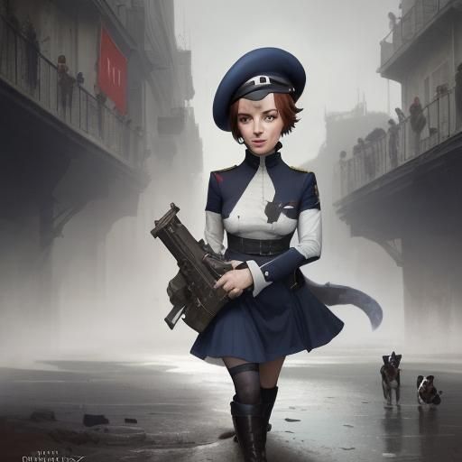 A jack russell terrier wearing a navy beret