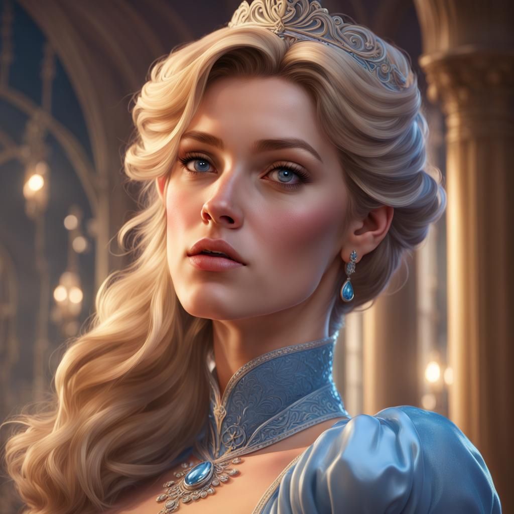 Disney Prince Portrait in Art Nouveau Style