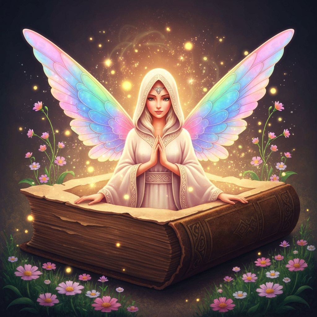 Paradise Fairy Emerges from Ancient Book