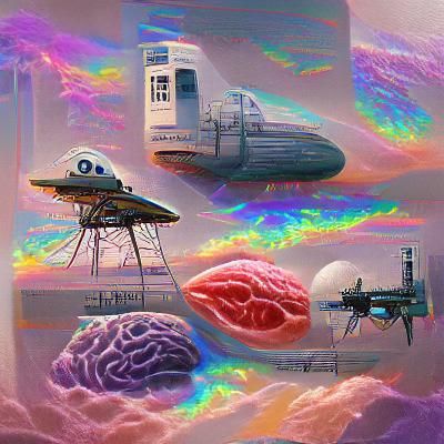 Abstract Science Fiction Landscape