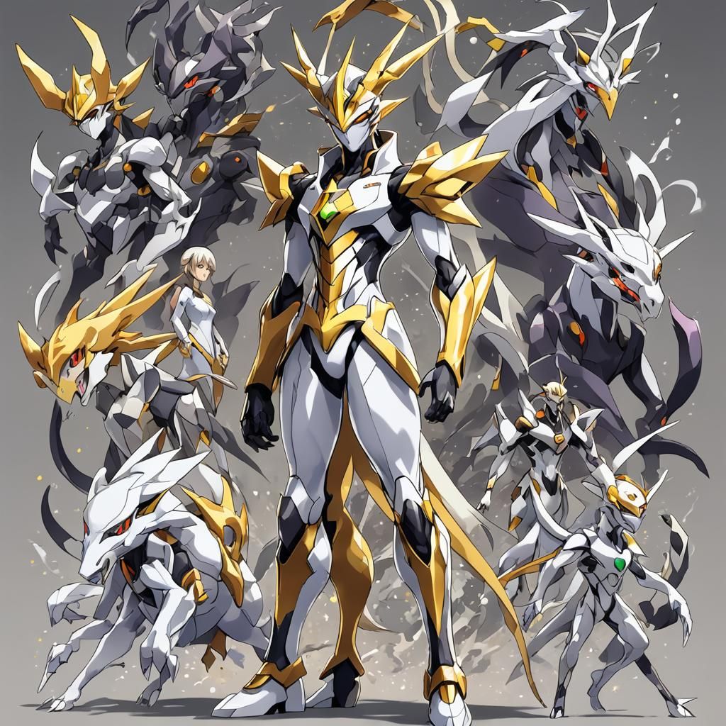Arceus as Human: Anime Style