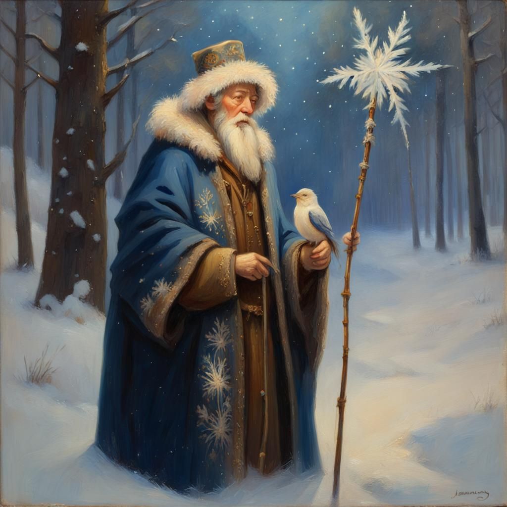 Surreal Siberian Elder Reveals Dreamy Winter Landscape in Oi...