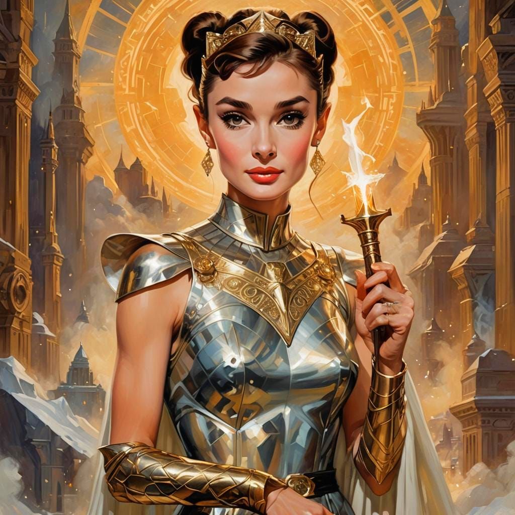 Audrey Hepburn as Thor, God of Thunder