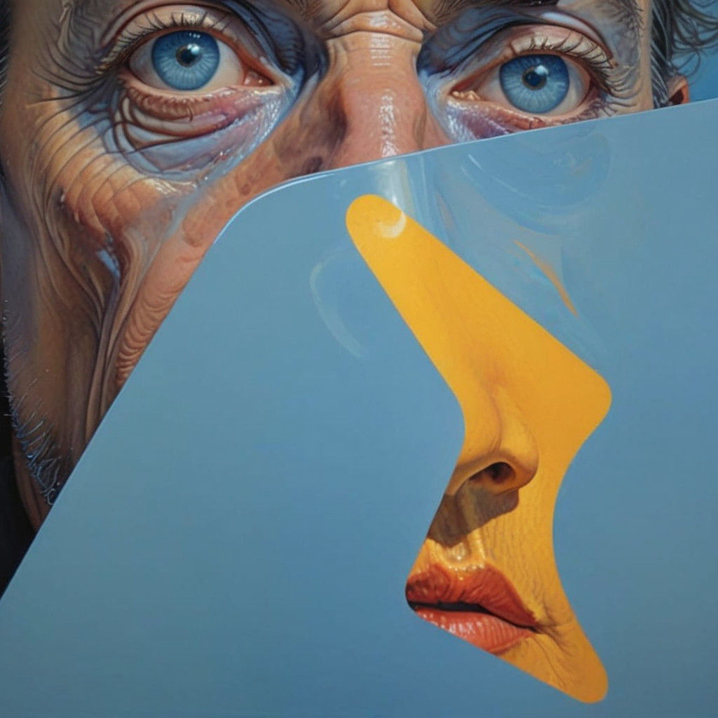 Distorted Reality in Detailed Portrait Style