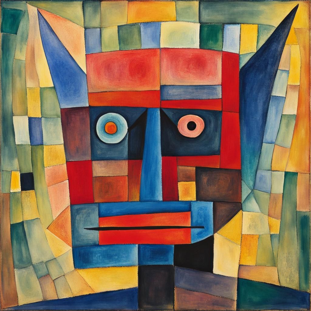 Demonic Void in Gouache Style Oil Painting