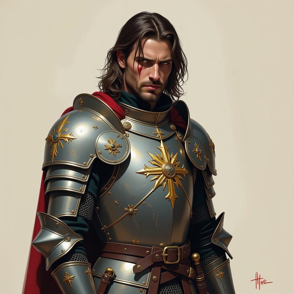 Knight in Tarnished Armor: Dark Fantasy Gothic Realism