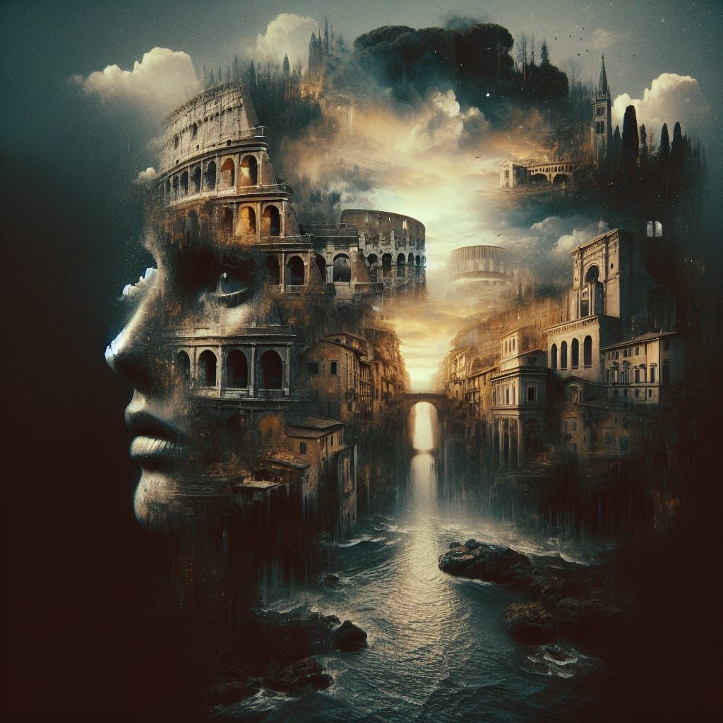 Surreal Italy in Darkened Reality