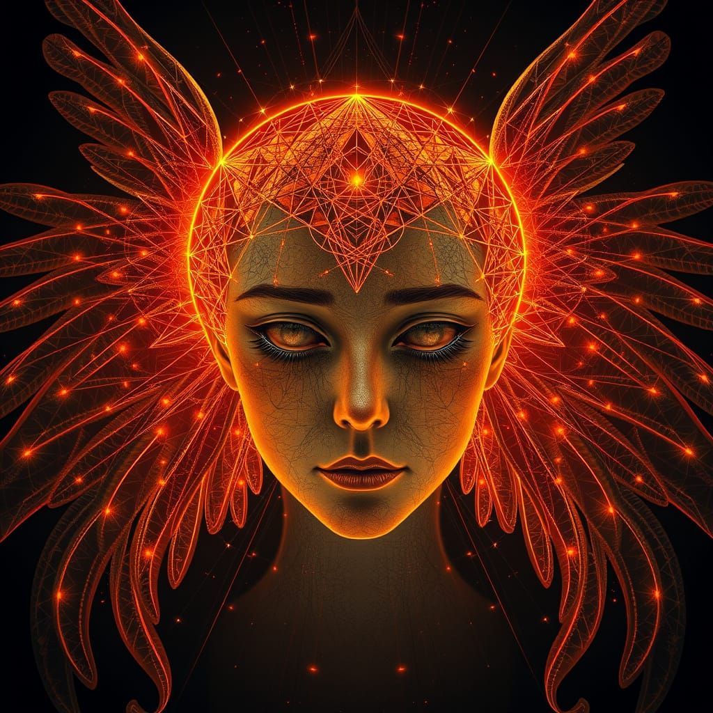 Feminine Angel of Death with Calming Aura