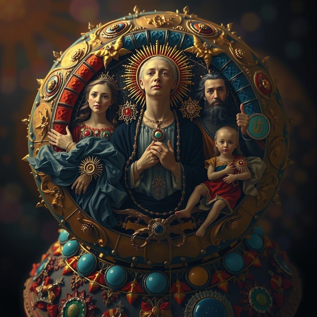 Masterpiece Painting of Beauty and Truth