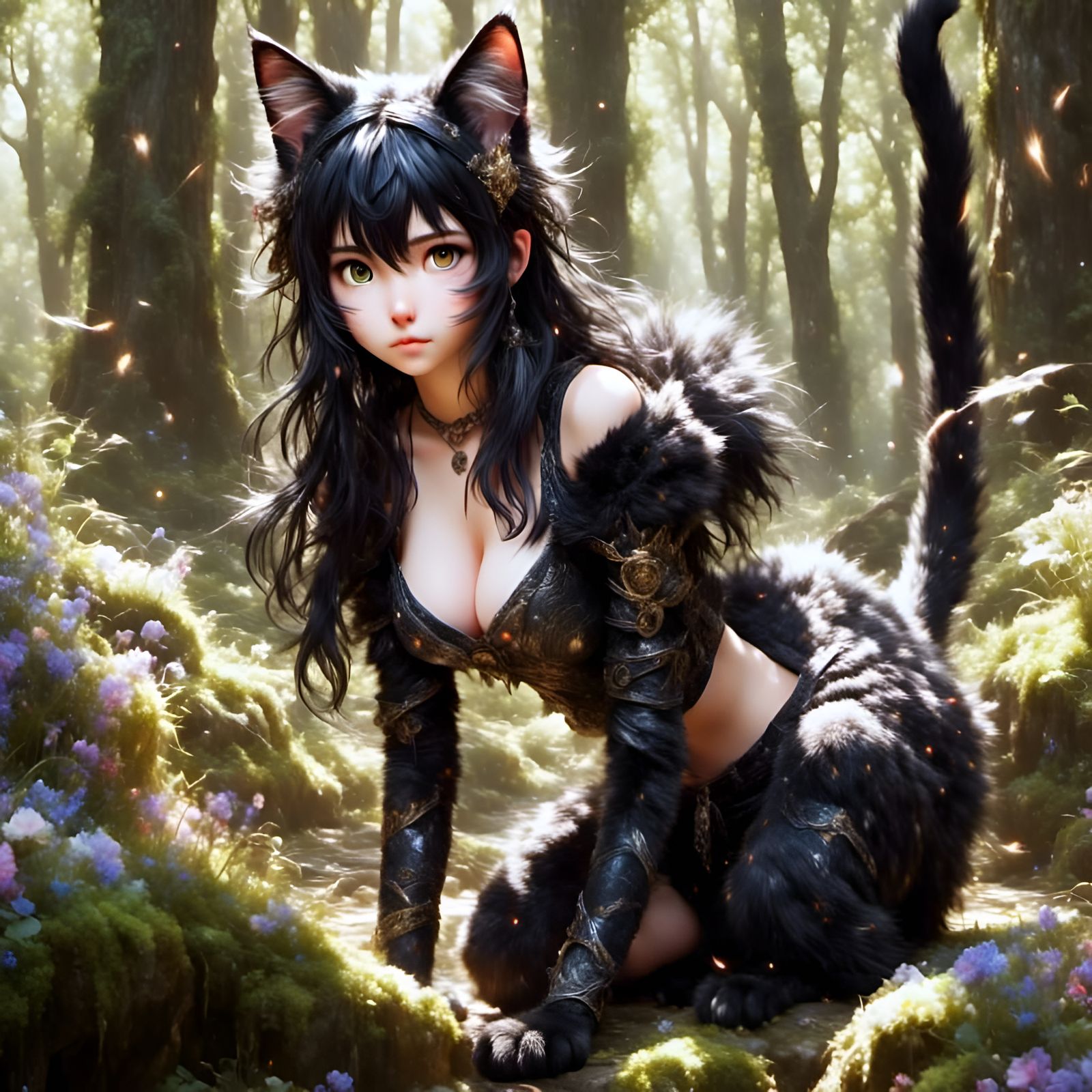 anime style cat-girl 4