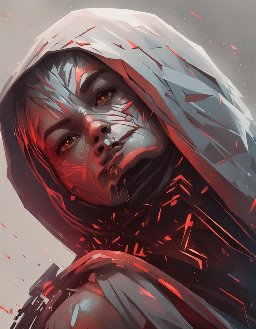 Detailed Portrait of a Female Sith Warrior