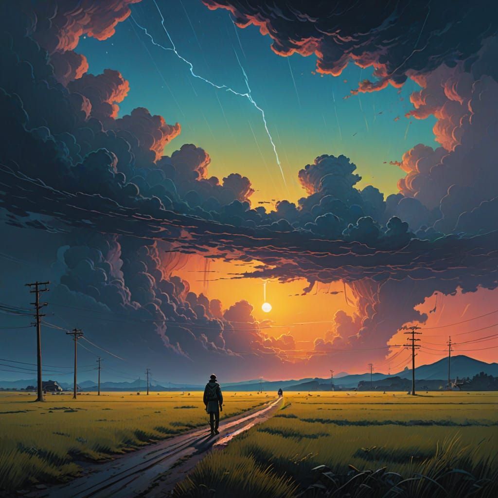 Cosmic Warrior and Ethereal Soulmate Ascend into the Heavens