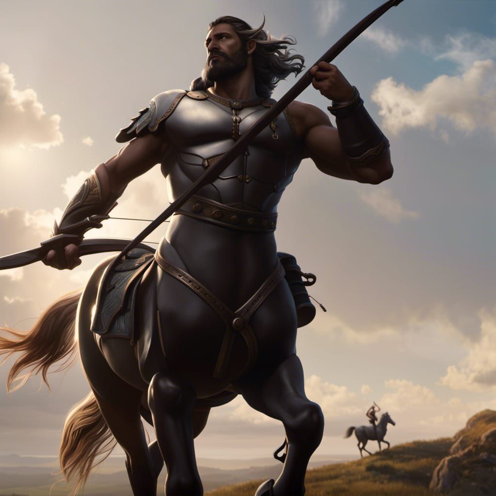 Mythical Centaur Archer in Fantasy Art Style