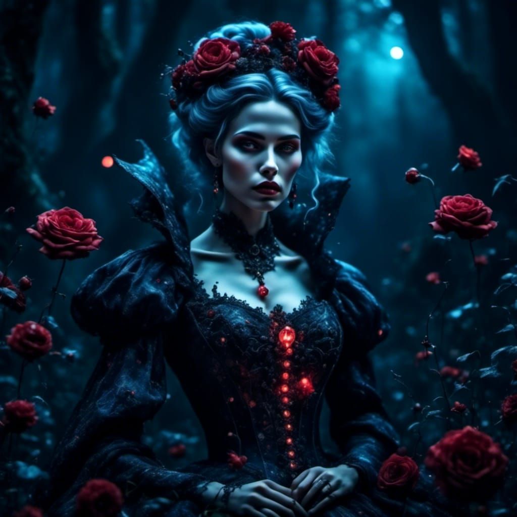 Beautiful Vampire in Dark Fantasy Realism