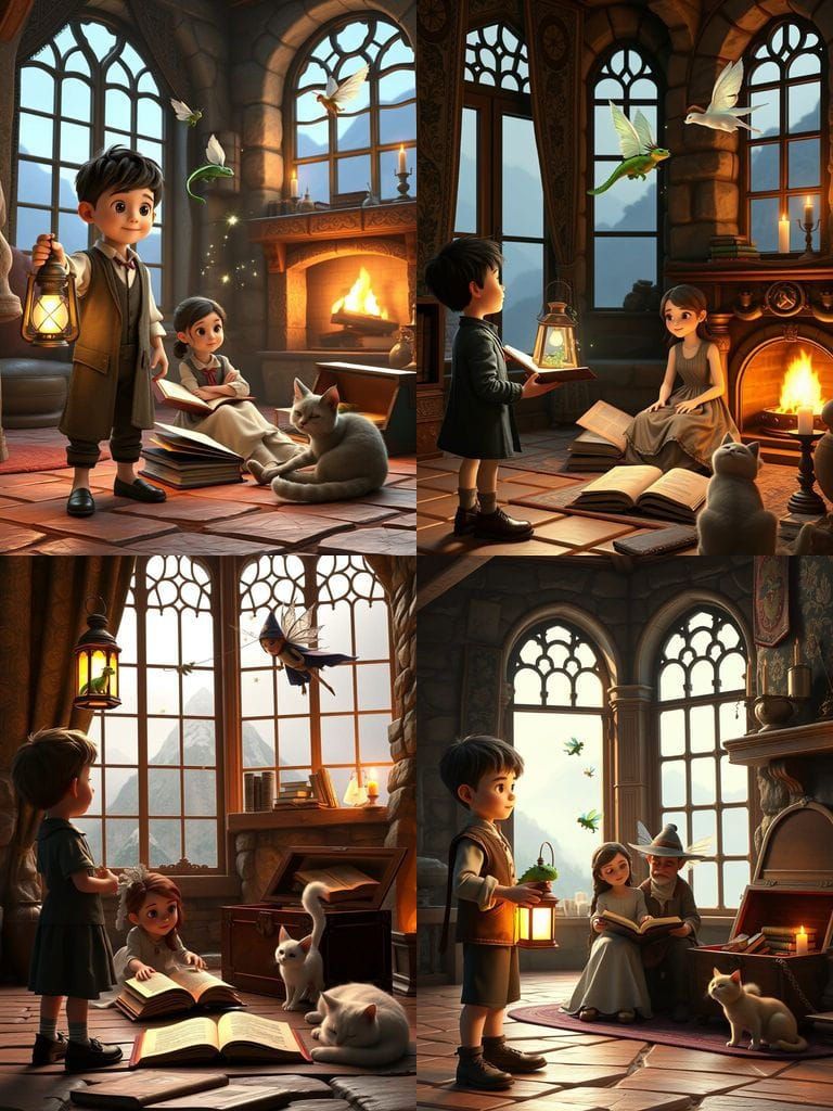 Whimsical Fairytale Scene in 3D Animation