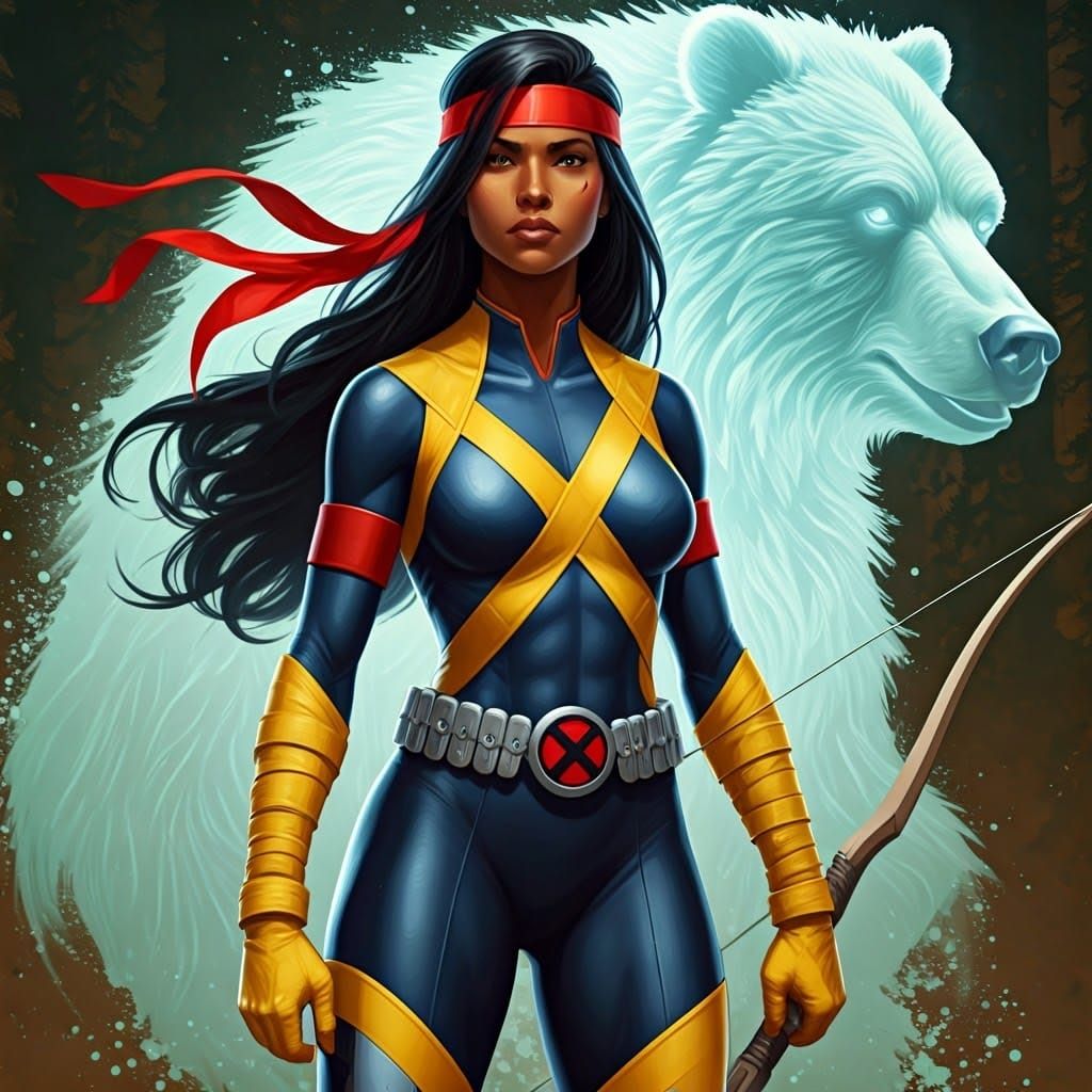 Native American X-Men Member, Dani Moonstar, in Traditional ...