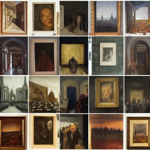 Vampire with Teddy Bear, Expressionist Portrait