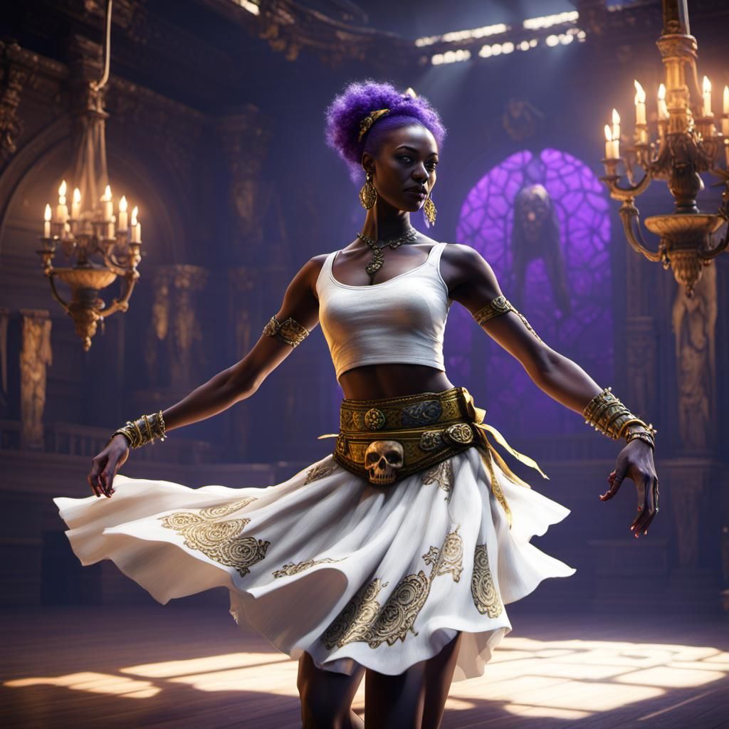 Voodoo Ballerina Dark Fantasy Concept Art