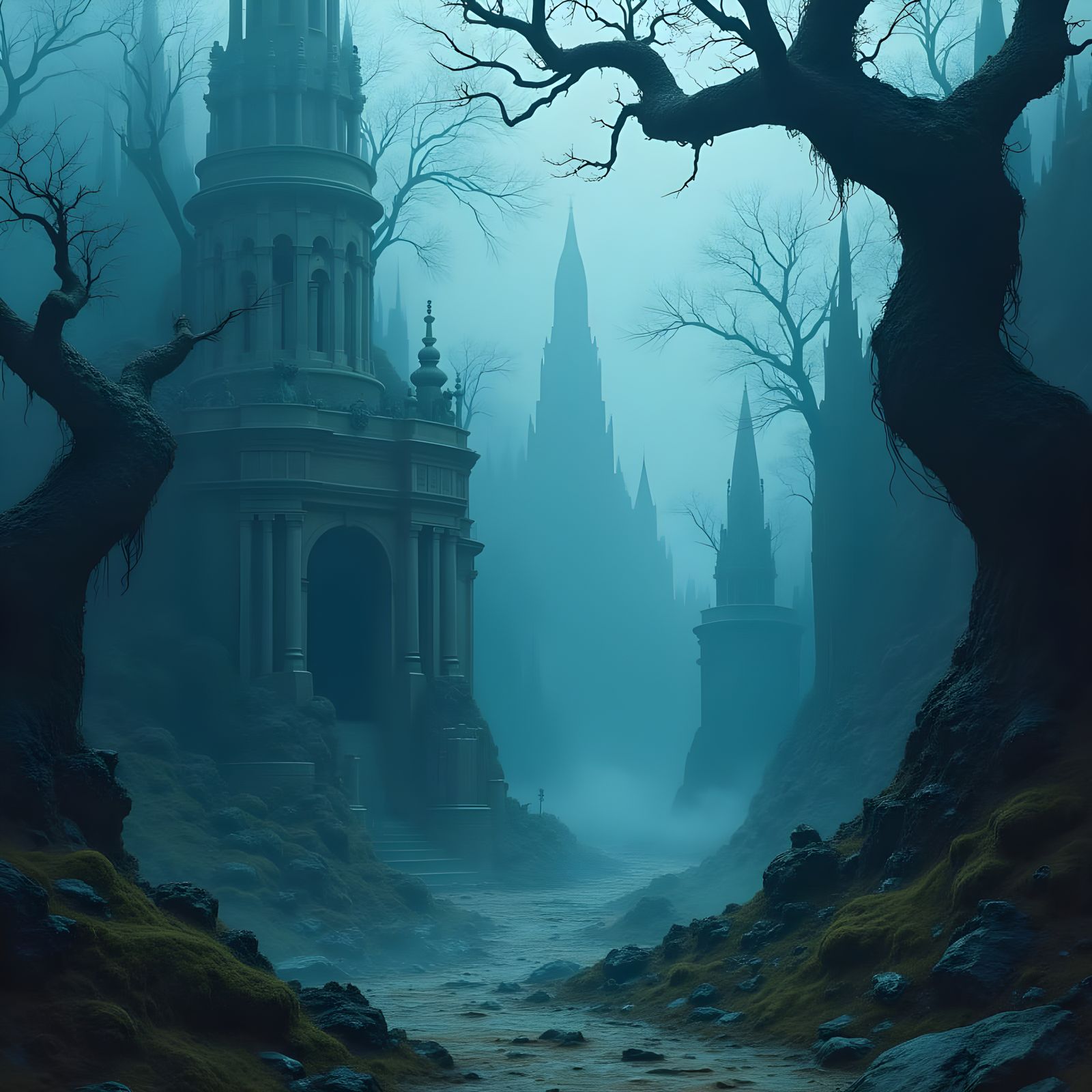 Mysterious Ancient Earth Scene with Historical Errors