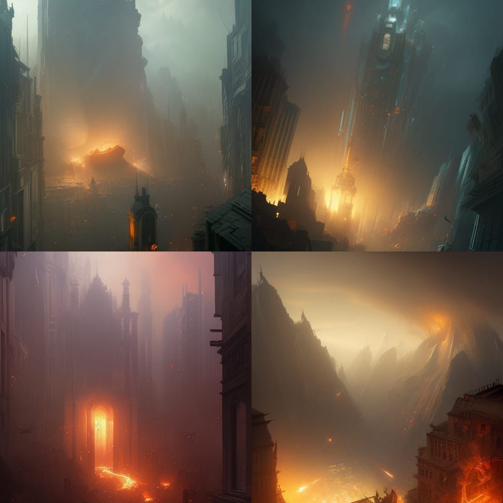 Earthquake: Dark Fantasy Art in 8k Resolution