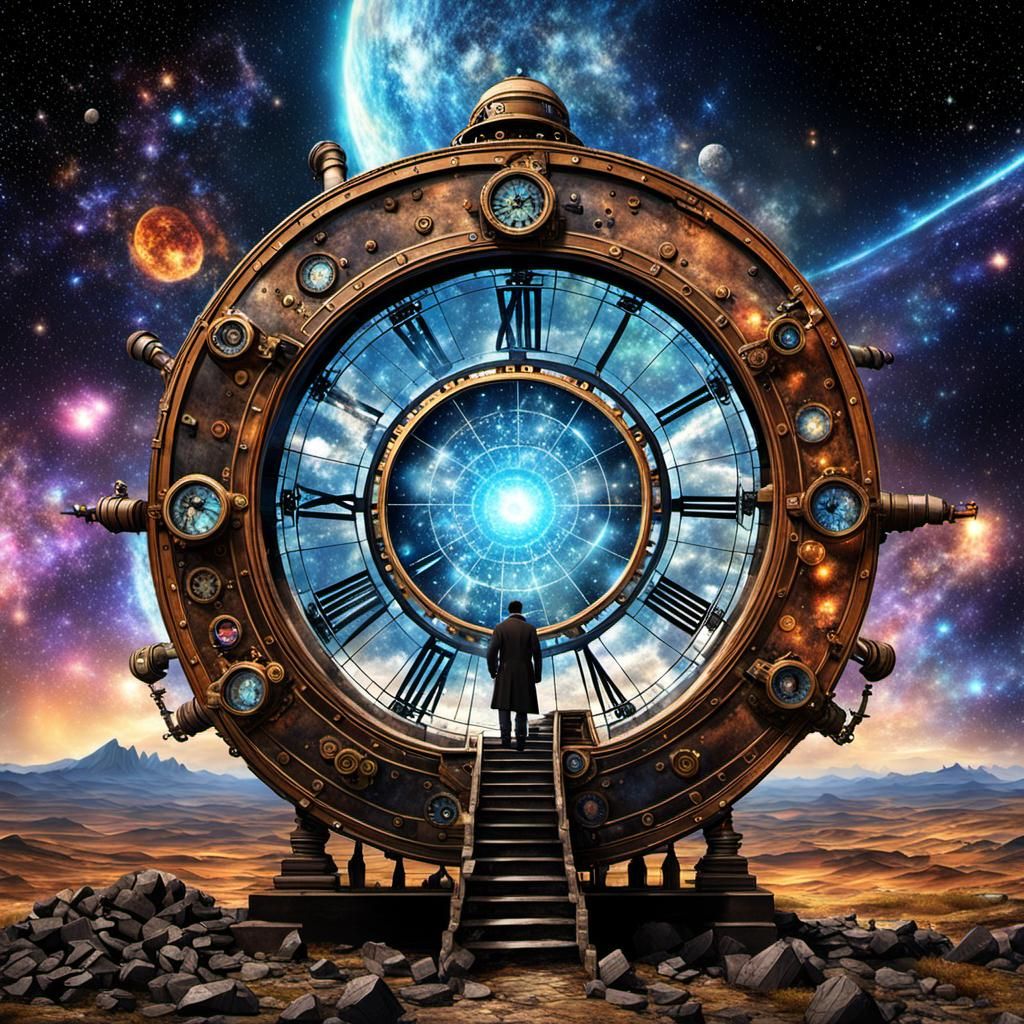 Steampunk Portal Unleashes Cosmos onto Doomed World