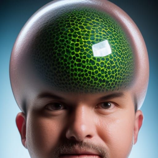 Dragon Eggs and Alien Portrait in Studio Lighting