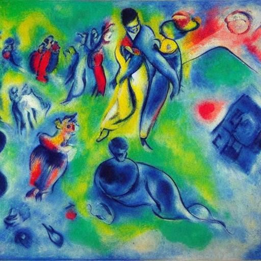 Jedi Mouse on D-Day in Expressionist Surrealism