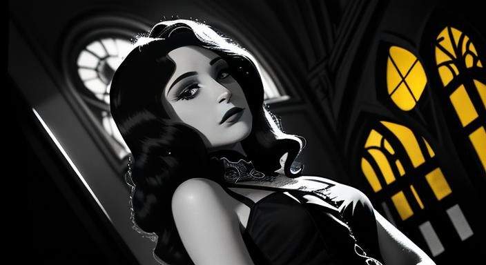 Enigmatic Noir: Strangers in a Gothic Garden