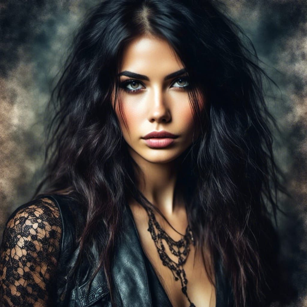 Italian Woman Portrait in Warm Tones