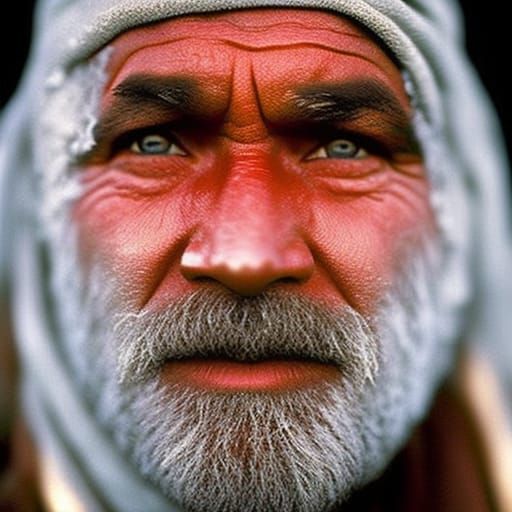 Frozen Mountain Sunset: Professional Portrait Photography