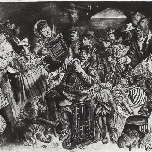 Suitcase Musicians in a Surreal World