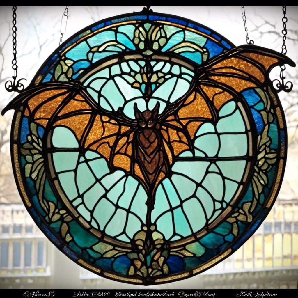 Stained Glass Bat Series