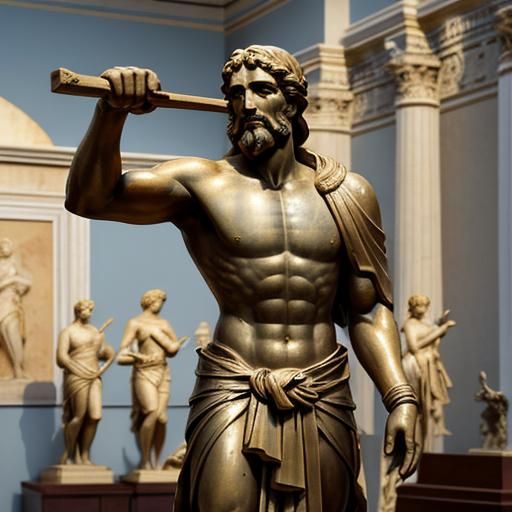 Odysseus with Bow: Ancient Greek Sculpture