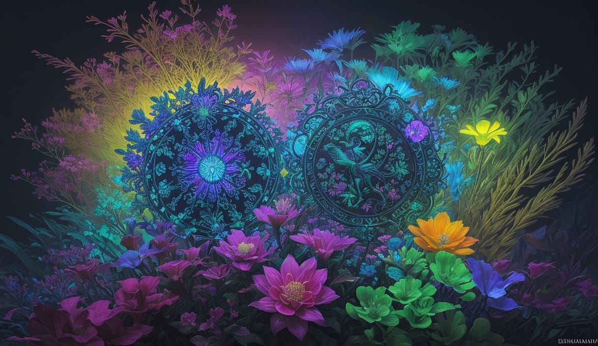 Bioluminescent Fantasy Flowers in Ernst Haeckel and ZL Feng ...