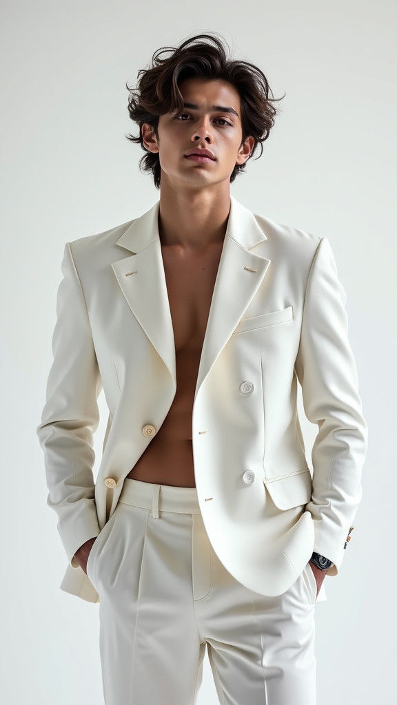 Young Professional Model in Ultra-Realistic Fashion