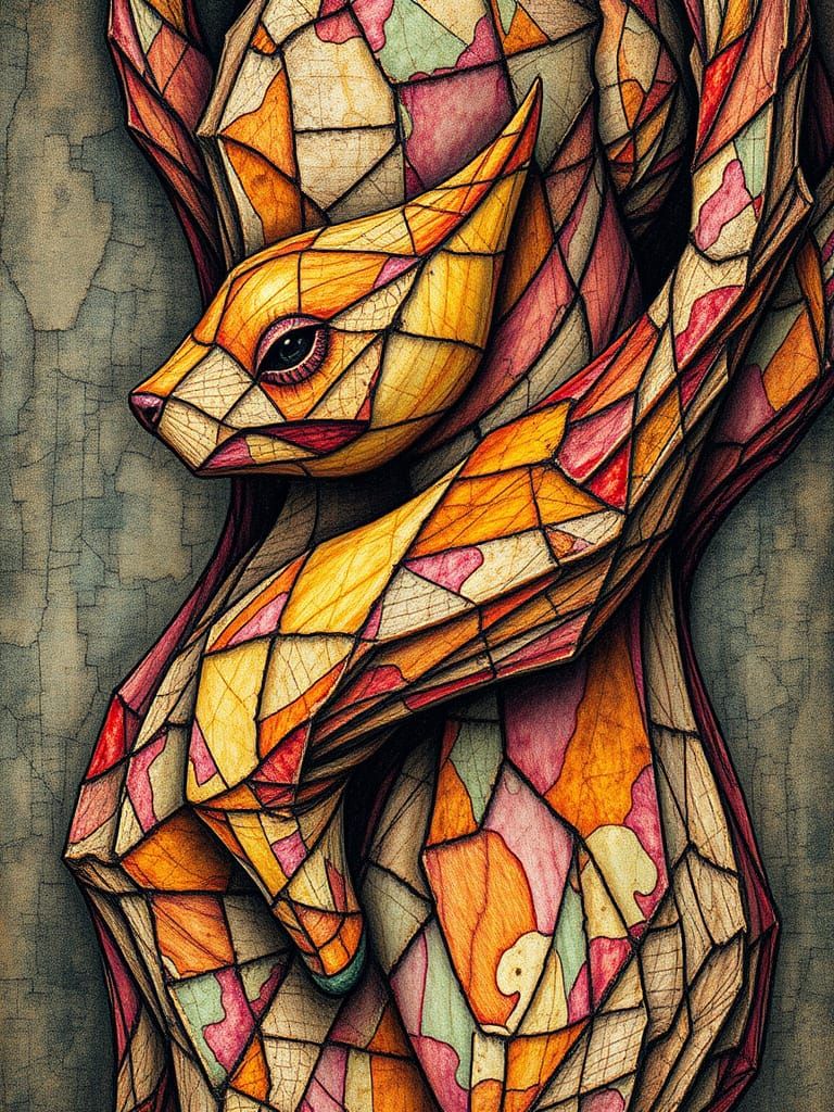 Ethereal Neo-Fauvist Masterpiece with Variegata Layers and L...