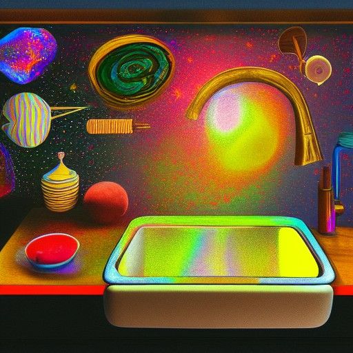 Astral Kitchen Sink: Holographic Cosmic Illustration