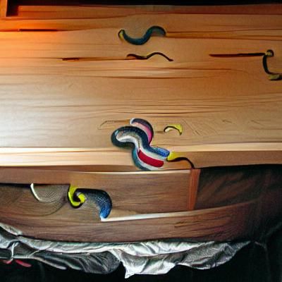 Bedroom Dresser Infested with Sock Snakes