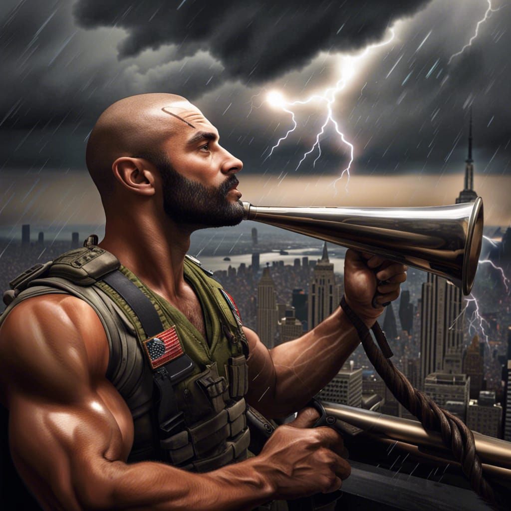 Ready to blow the horn