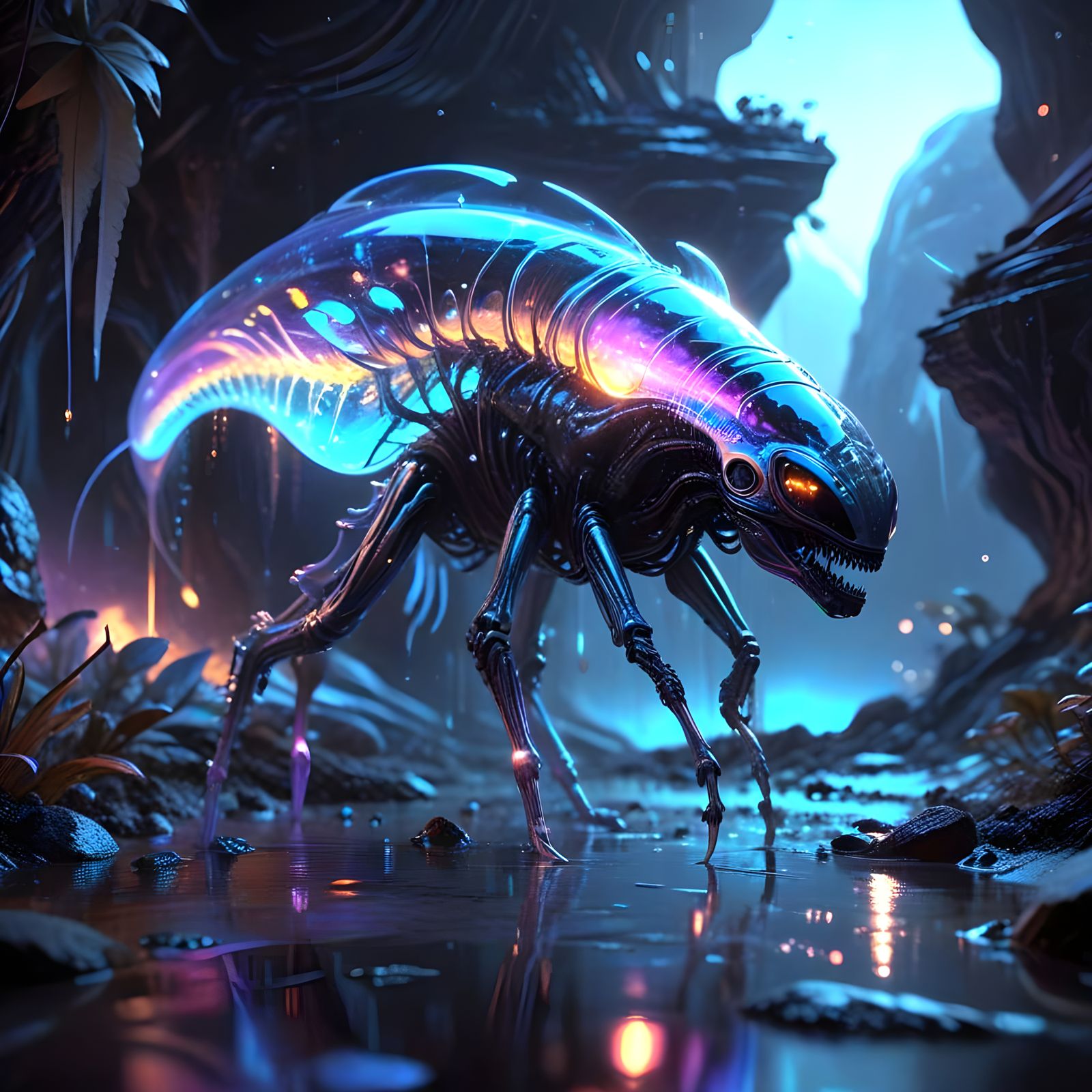 Alien Being Thrives in Low-Gravity Exoplanet Environment