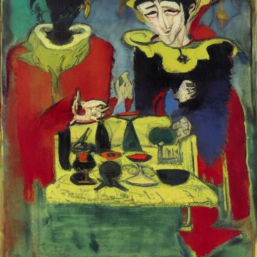 Vampire's Gift: Rothko and Korovin Inspired Art